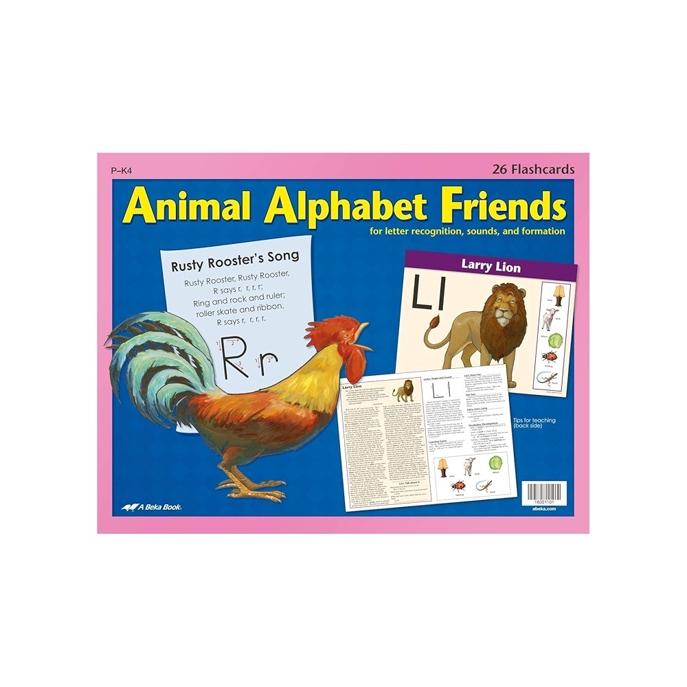 Abeka Animal Alphabet Friends Large Wall Flashcards | homeschool curriculum